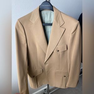 Vintage Tan Belted Blazer SZ 38/40